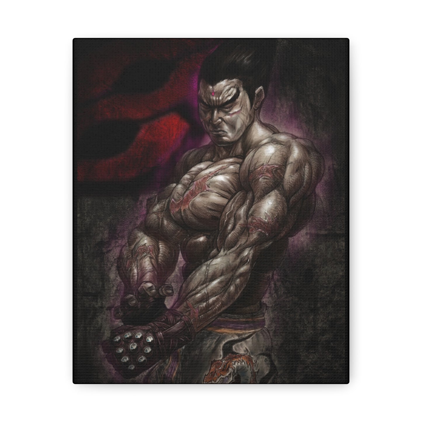 "Kazuya Mishima" by Mike Brown, Sr. Canvas Gallery Wraps