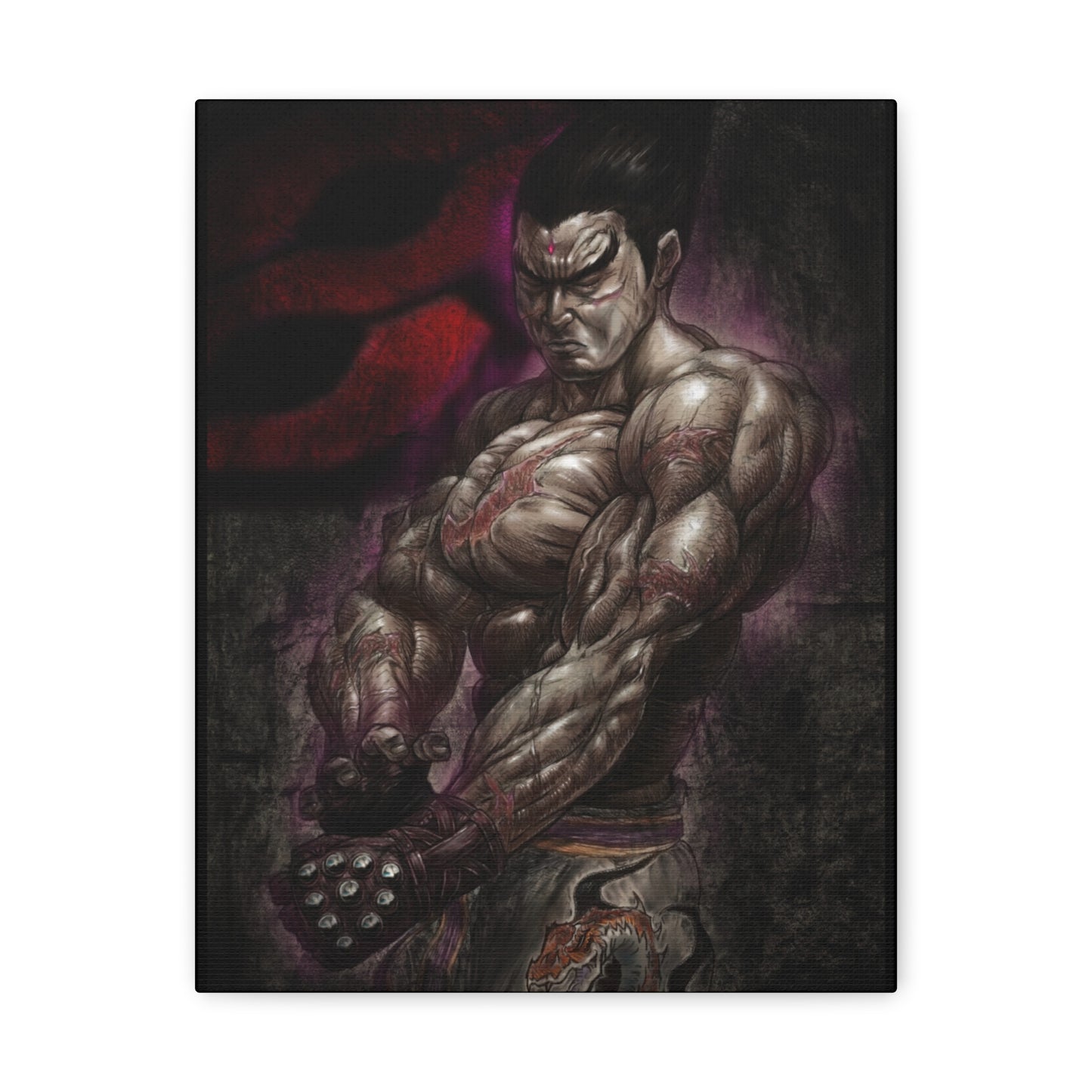 "Kazuya Mishima" by Mike Brown, Sr. Canvas Gallery Wraps