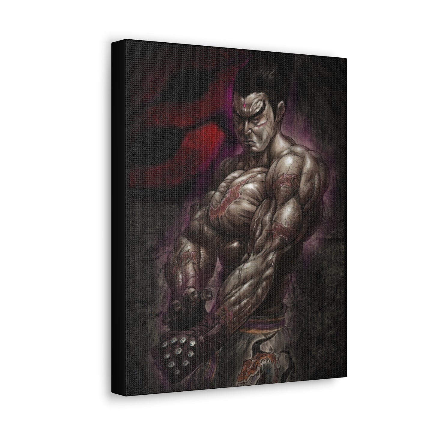 "Kazuya Mishima" by Mike Brown, Sr. Canvas Gallery Wraps