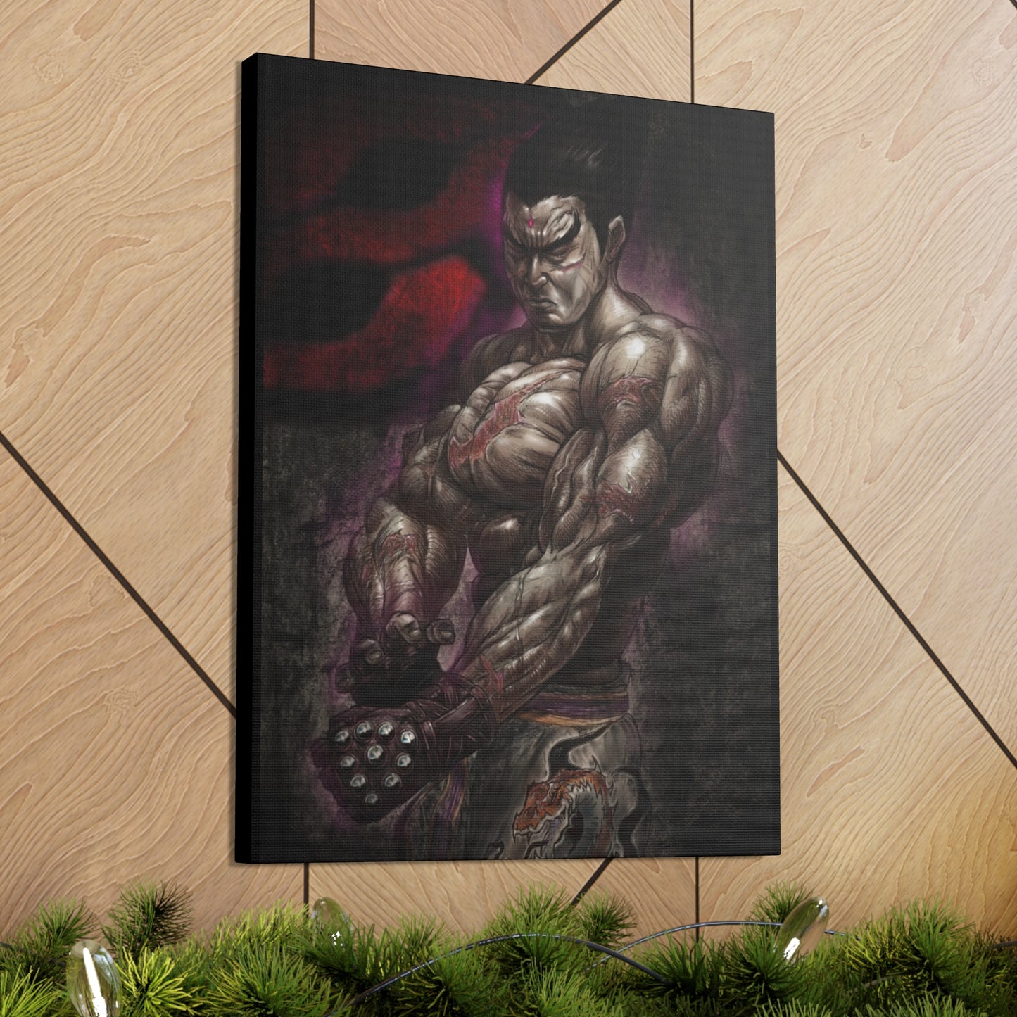 "Kazuya Mishima" by Mike Brown, Sr. Canvas Gallery Wraps