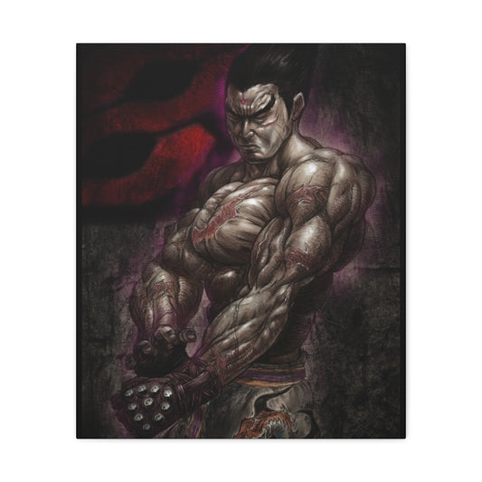 "Kazuya Mishima" by Mike Brown, Sr. Canvas Gallery Wraps