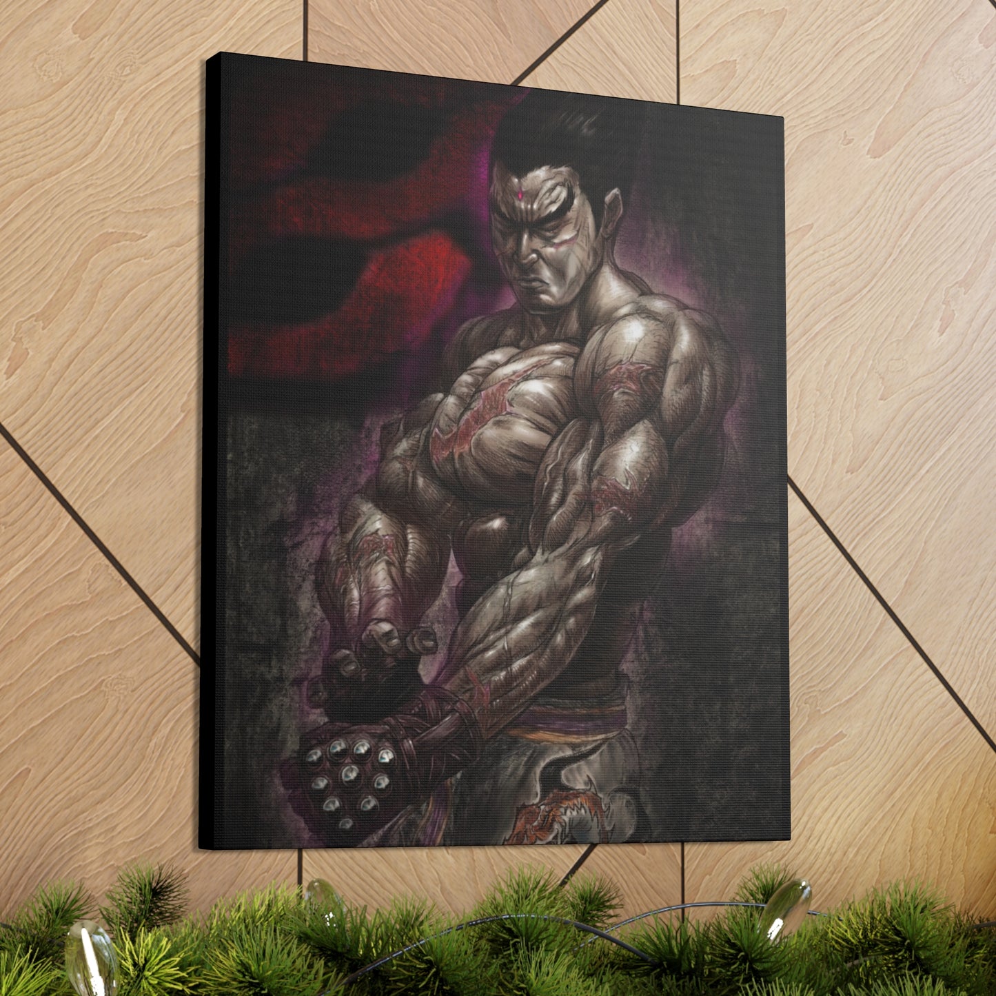 "Kazuya Mishima" by Mike Brown, Sr. Canvas Gallery Wraps