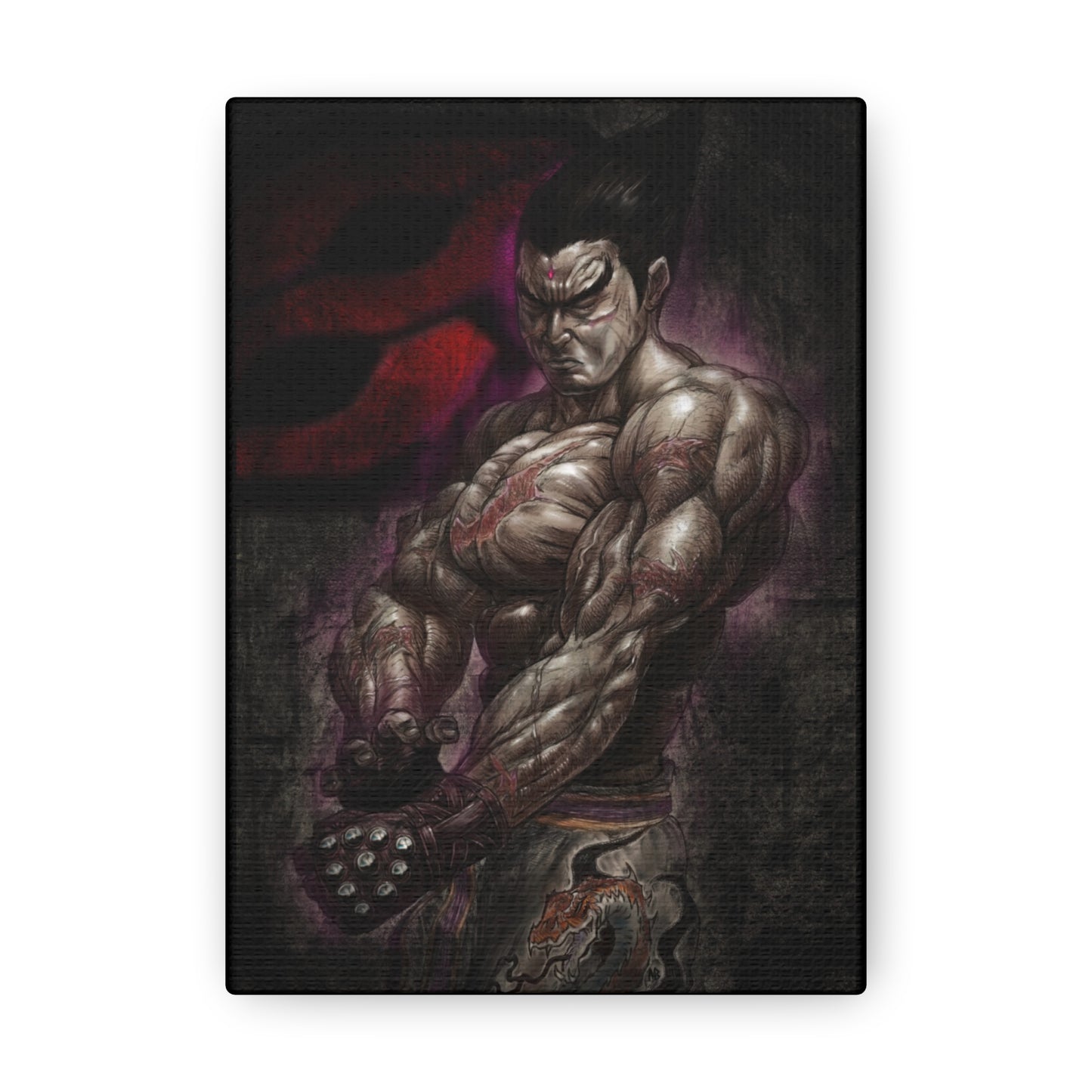 "Kazuya Mishima" by Mike Brown, Sr. Canvas Gallery Wraps