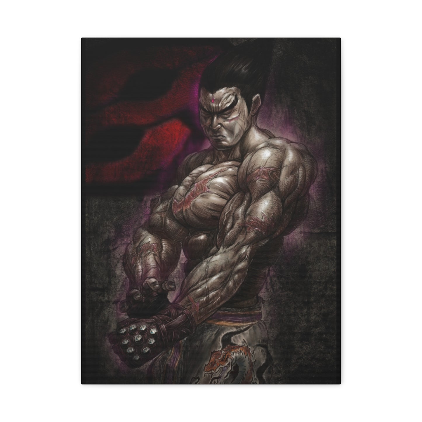 "Kazuya Mishima" by Mike Brown, Sr. Canvas Gallery Wraps