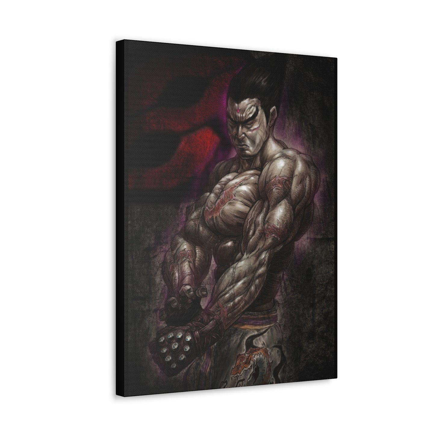 "Kazuya Mishima" by Mike Brown, Sr. Canvas Gallery Wraps