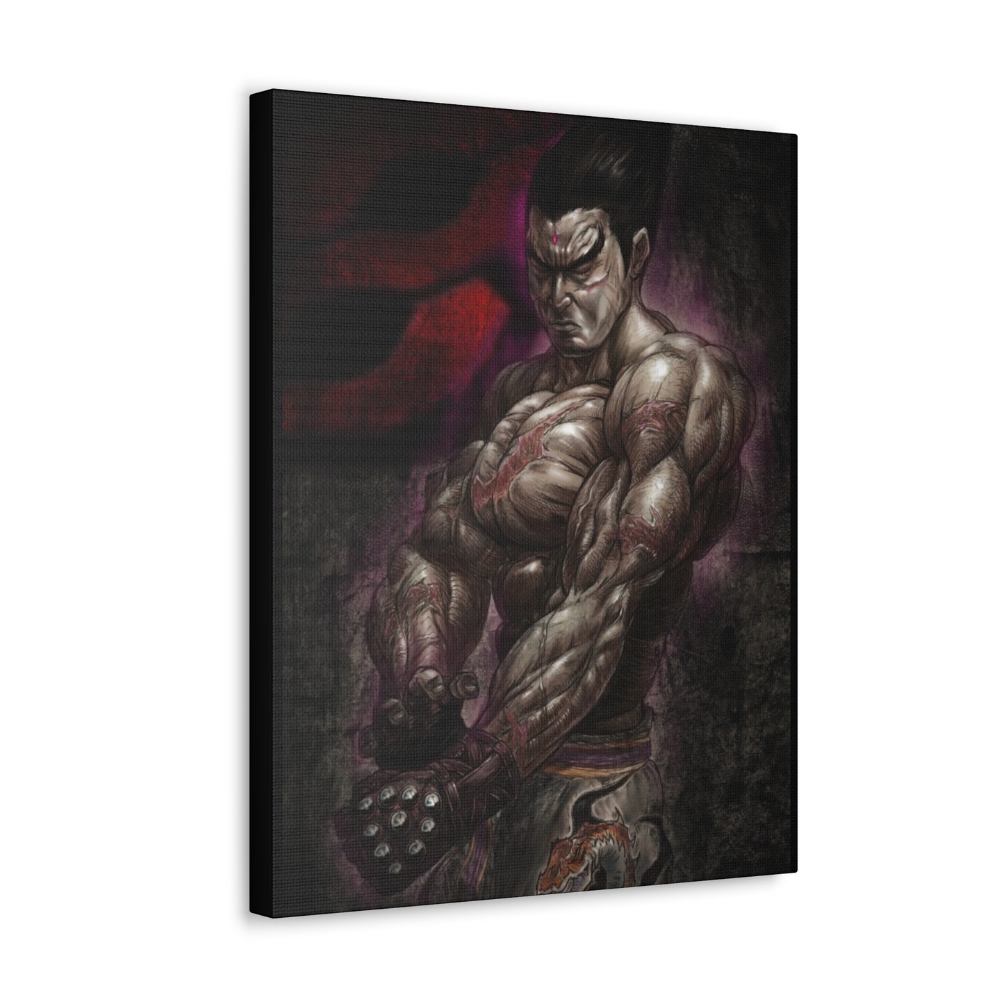 "Kazuya Mishima" by Mike Brown, Sr. Canvas Gallery Wraps