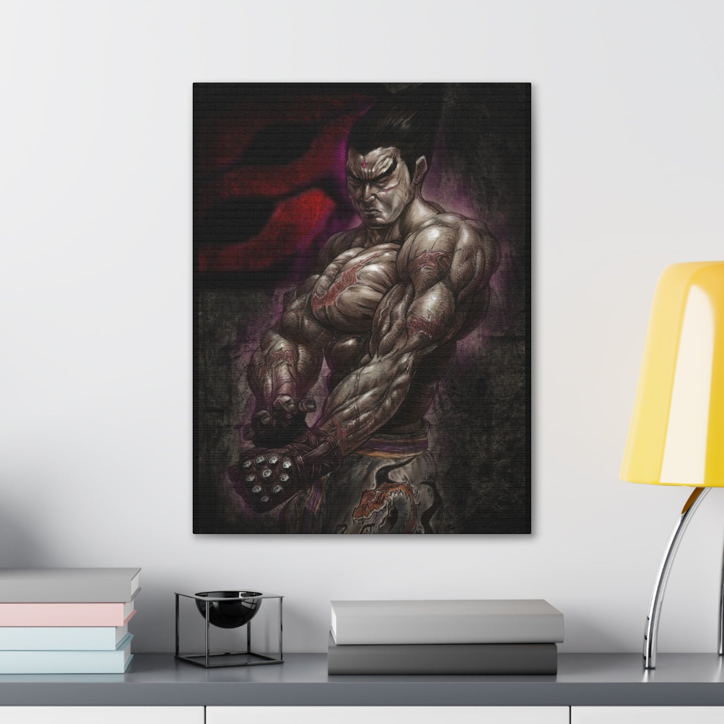 "Kazuya Mishima" by Mike Brown, Sr. Canvas Gallery Wraps