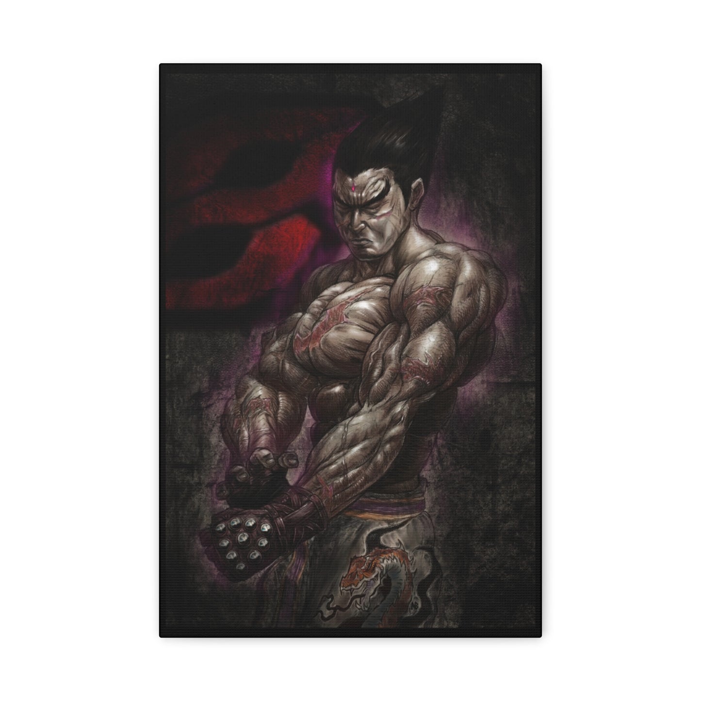 "Kazuya Mishima" by Mike Brown, Sr. Canvas Gallery Wraps