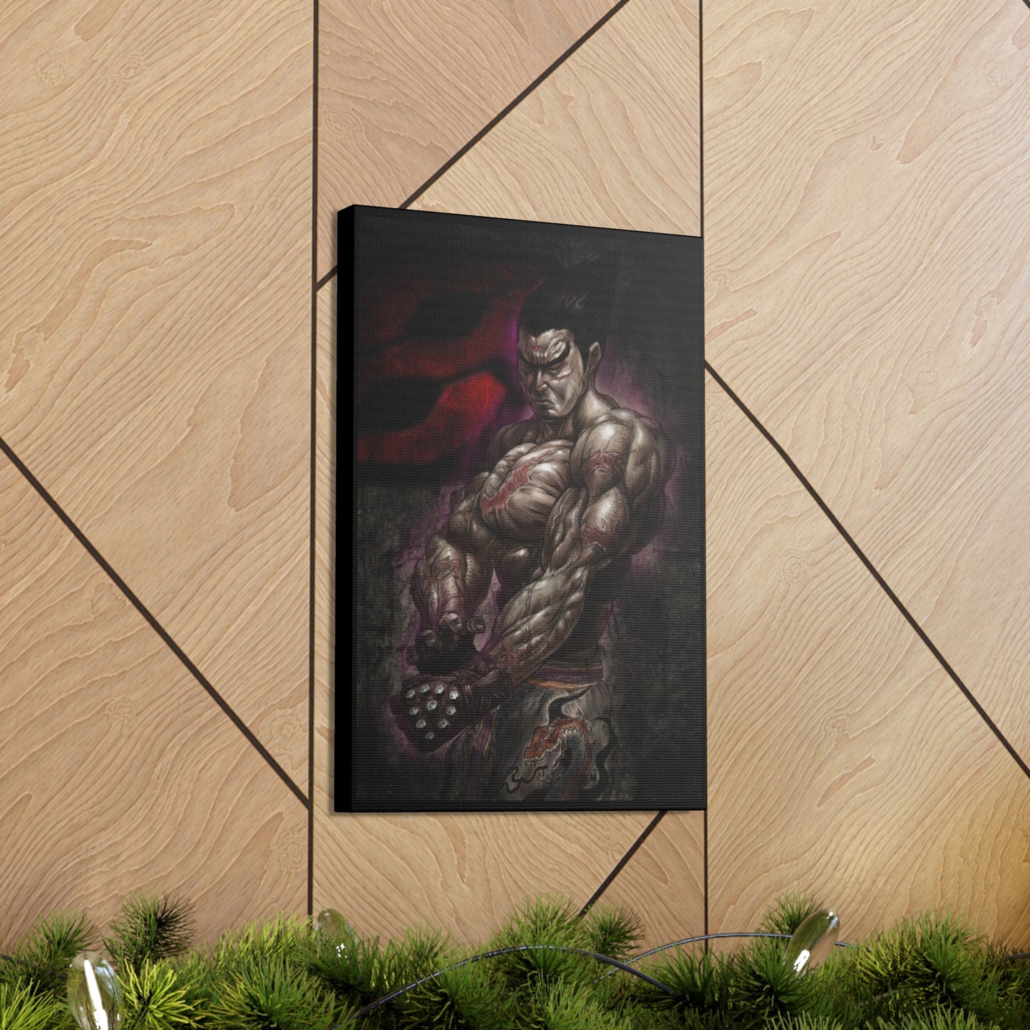 "Kazuya Mishima" by Mike Brown, Sr. Canvas Gallery Wraps