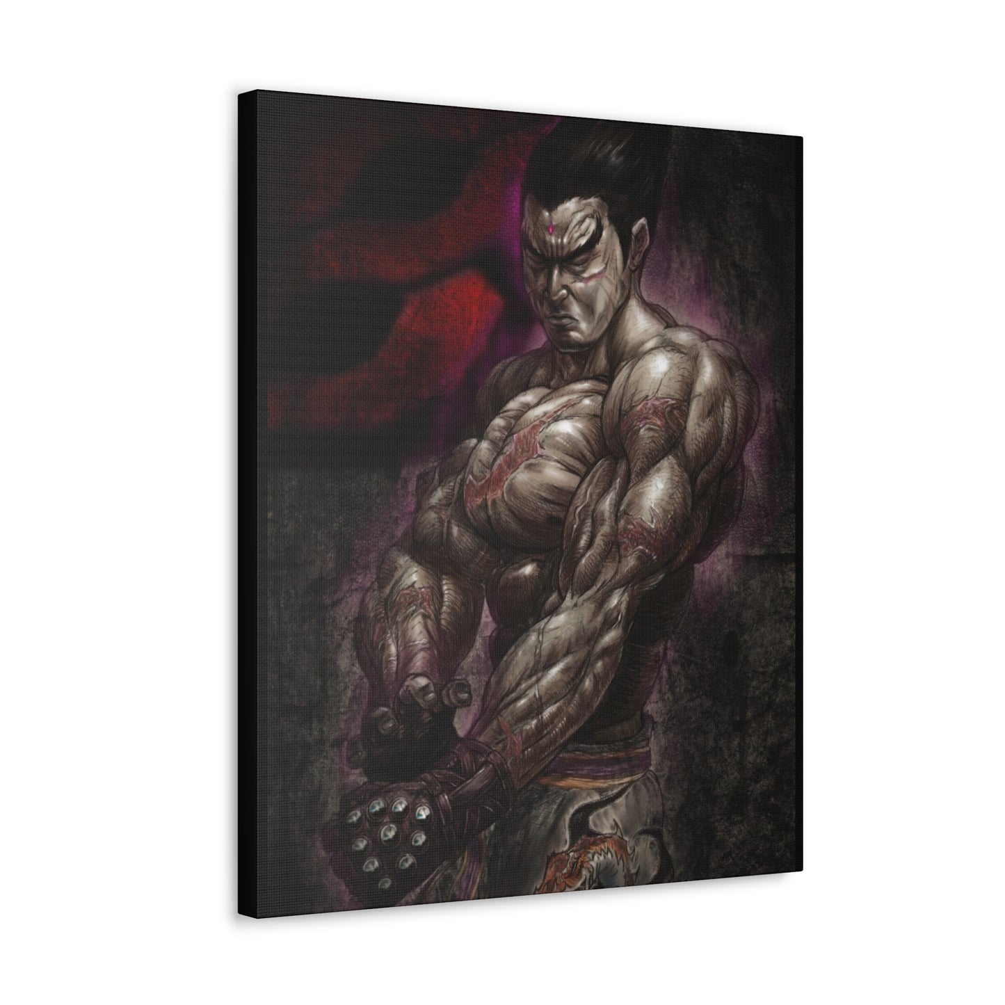 "Kazuya Mishima" by Mike Brown, Sr. Canvas Gallery Wraps